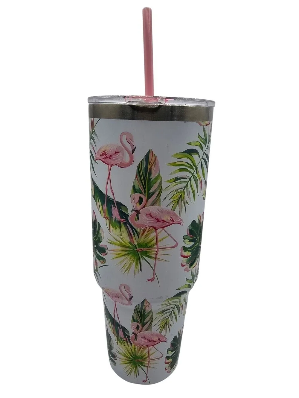 Celebrate It 40oz Flamingo Toss Stainless Steel Insulated Tumbler